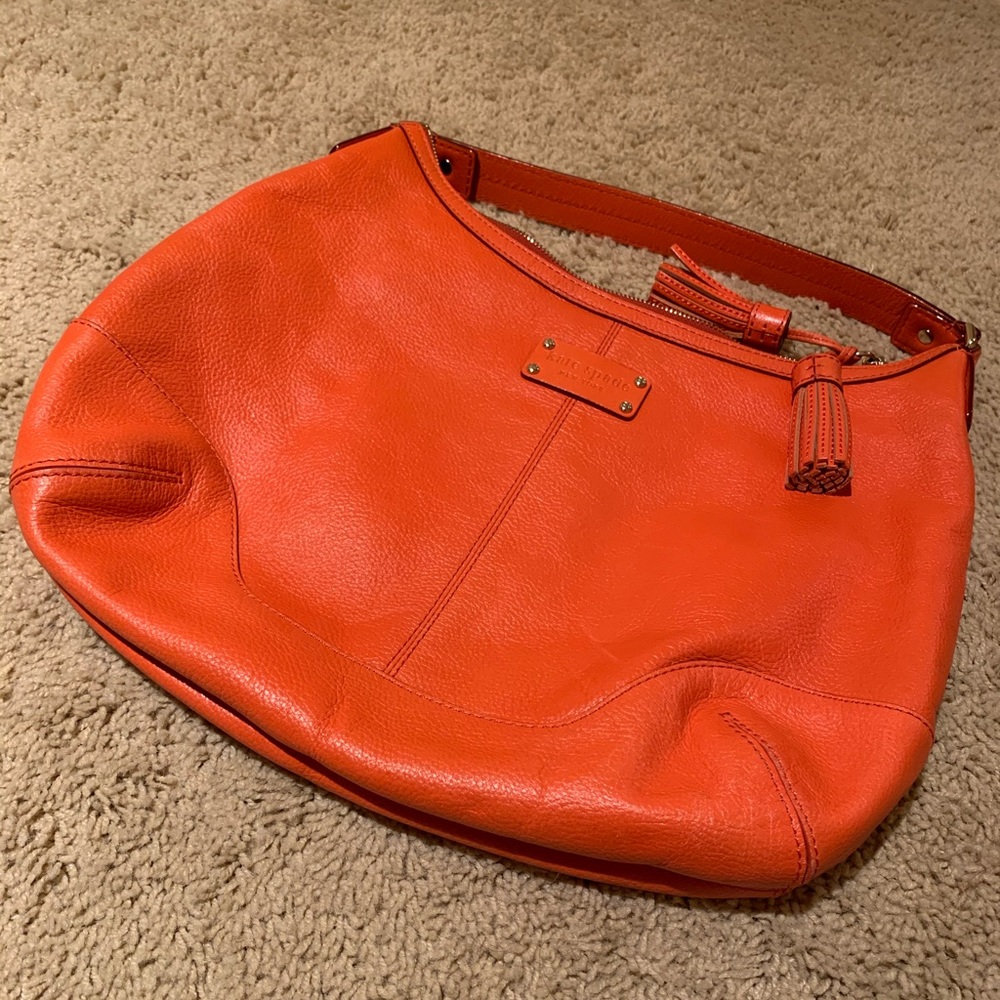 Kate Spade orange leather bag
